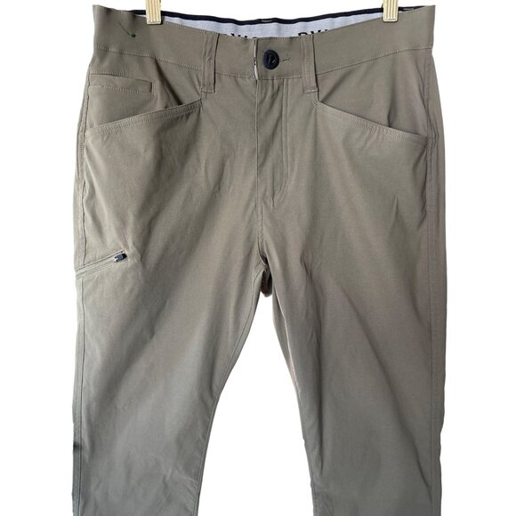 Orvis Mens‎ Tech Pants 32 X 32 Water Repellent Lightweight Olive Green Stretch - Picture 2 of 11